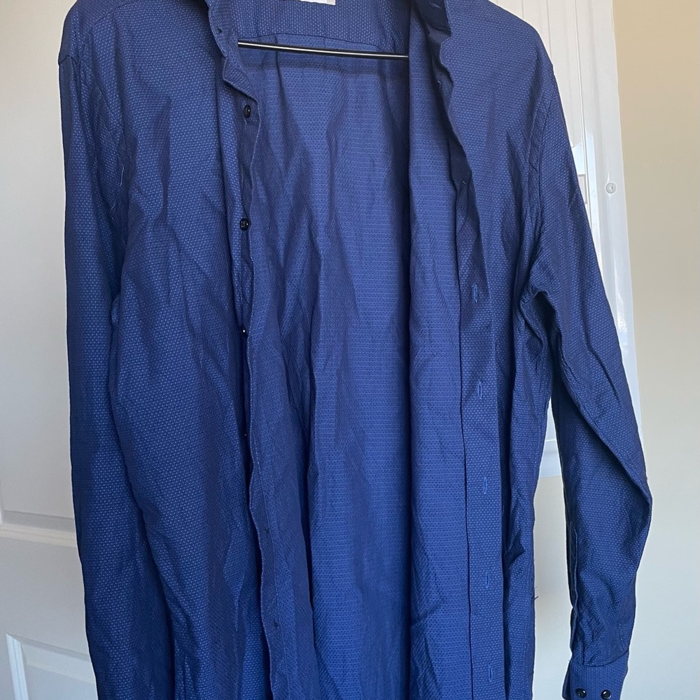 Nordstrom Rack Blue Button Down Shirt